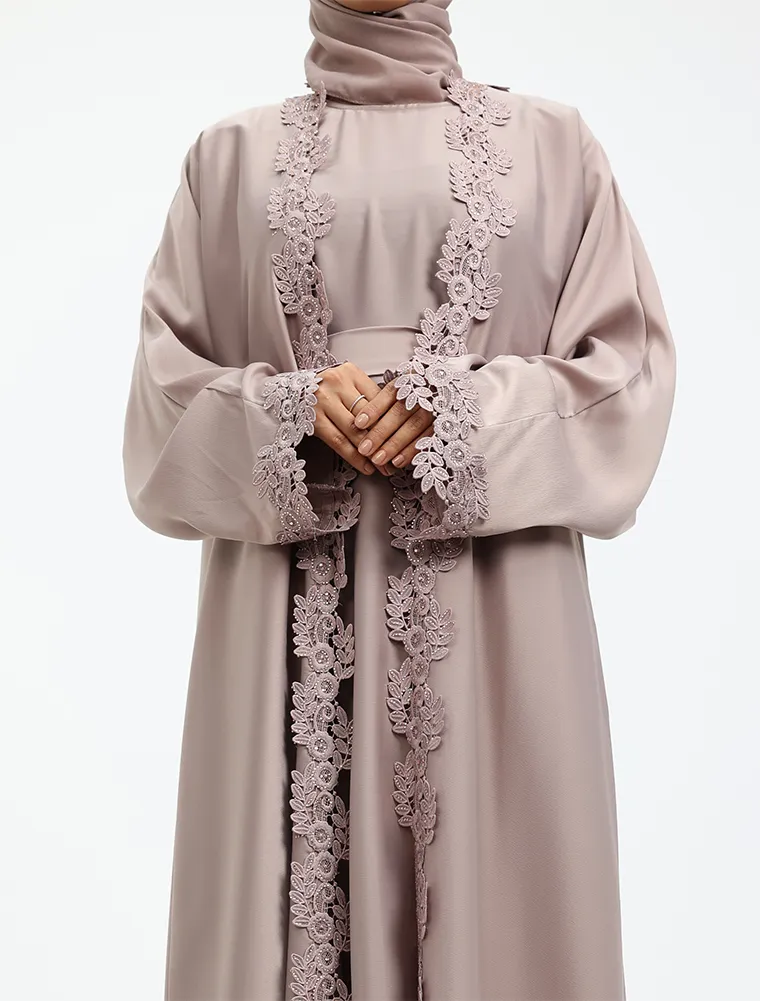 Rose Pink 2 Piece Amara Abaya
